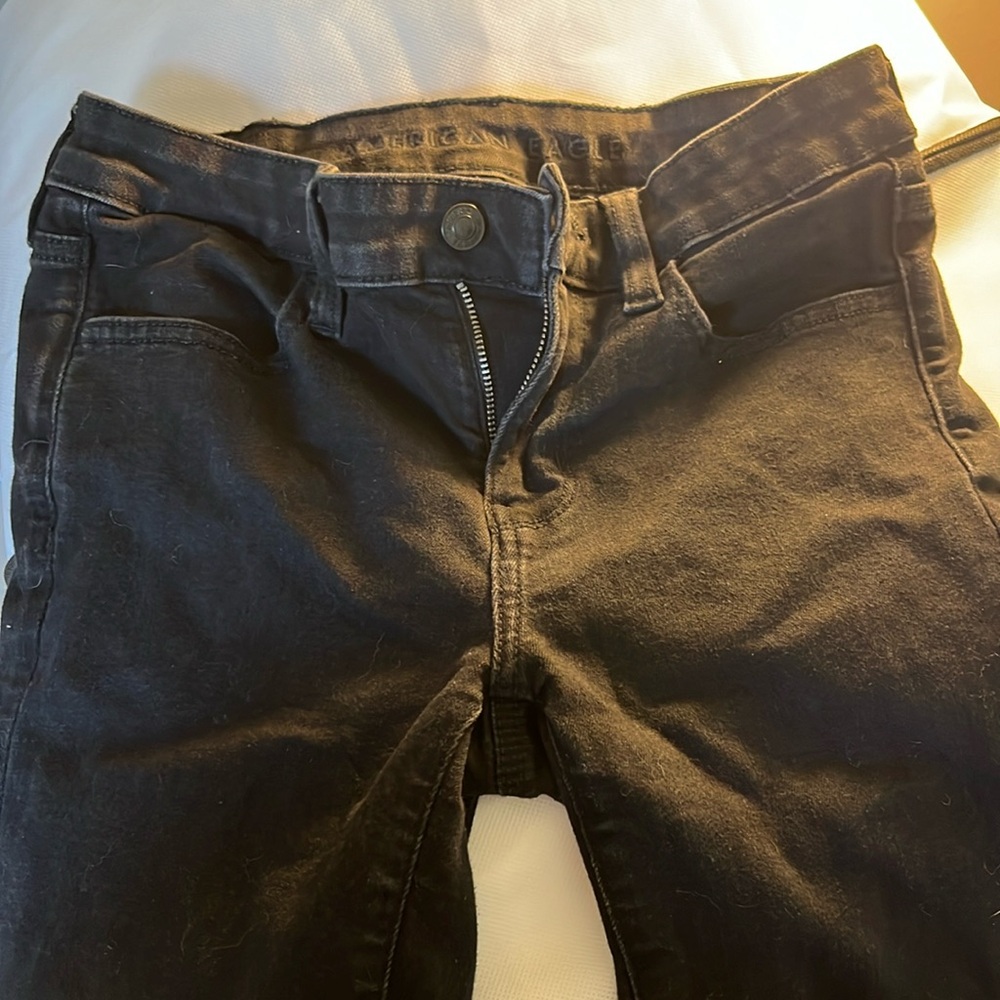 Black American Eagle jeans only worn twice size 4 short next level stretch